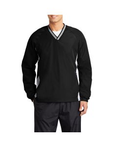 Sport-Tek - Tipped V-Neck Raglan Wind Shirt