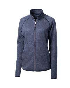 Cutter & Buck Women's Mainsail Sweater-Knit Full-Zip Jacket