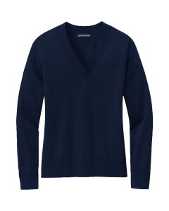 Brooks Brothers Women's Cotton Stretch V-Neck Sweater