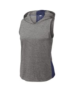 Sport-Tek - Ladies PosiCharge Tri-Blend Wicking Draft Hoodie Tank